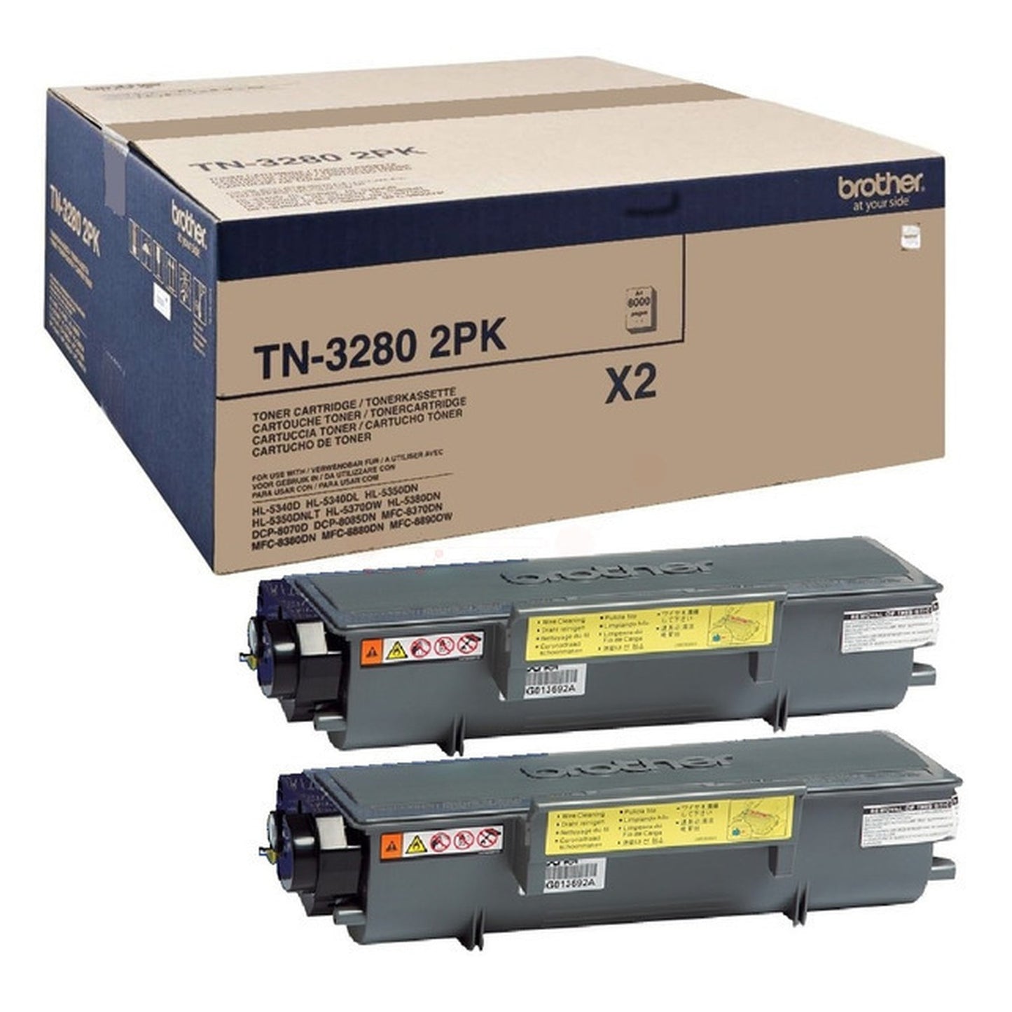 Toner d'origine Brother TN32802PK - noir