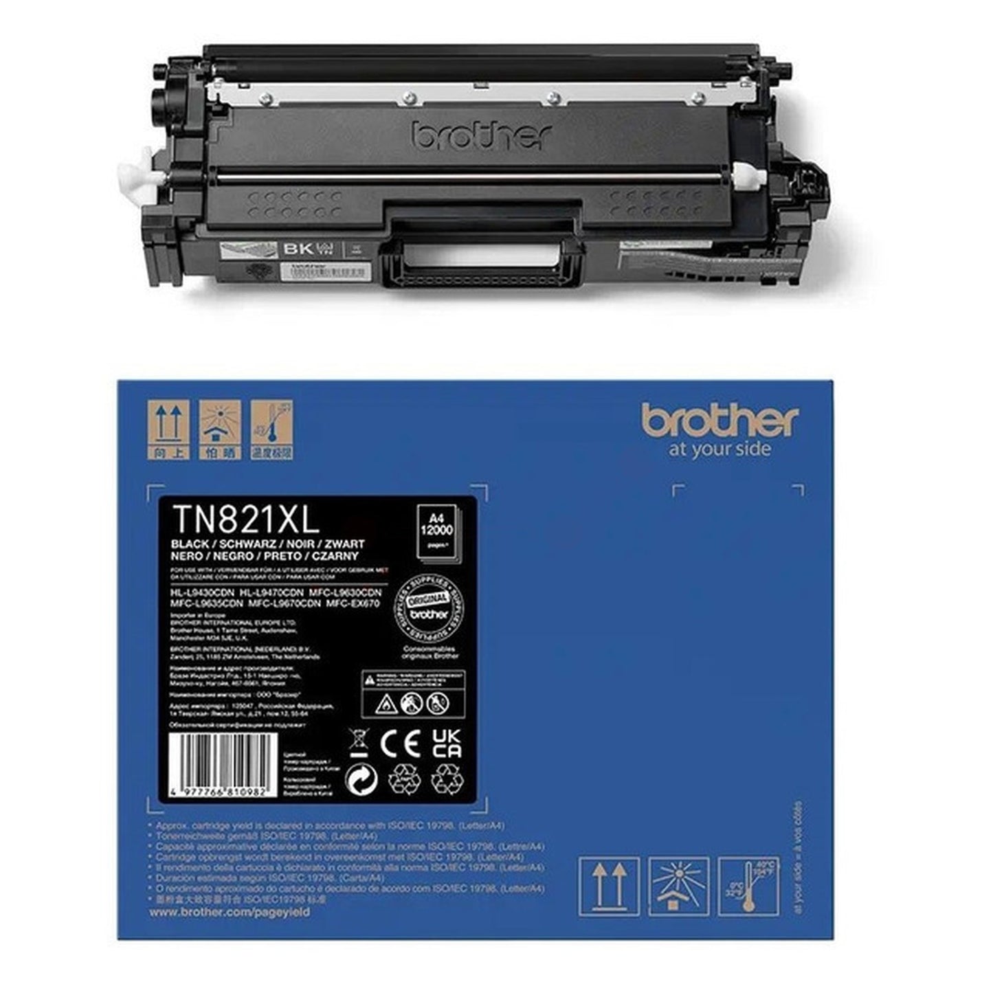 Toner d'origine Brother TN821XLBK - noir