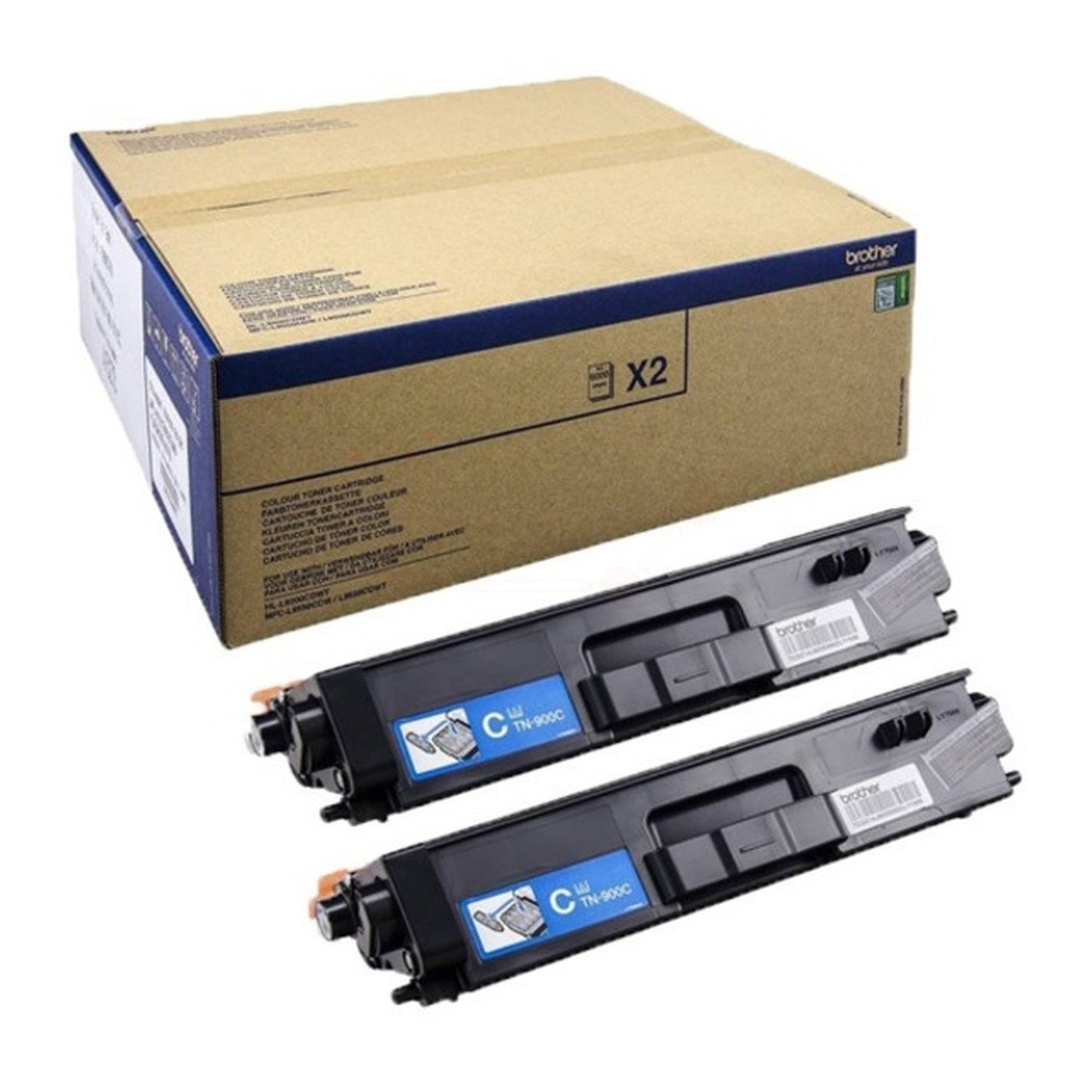 Toner d'origine Brother TN900CTWIN - cyan