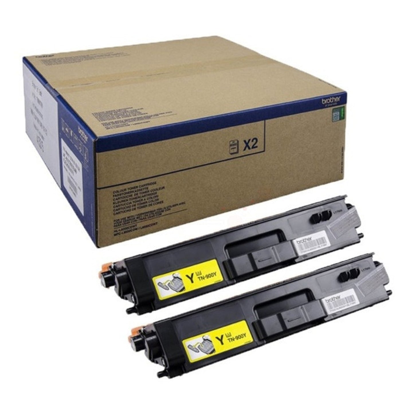 Toner d'origine Brother TN900YTWIN - jaune