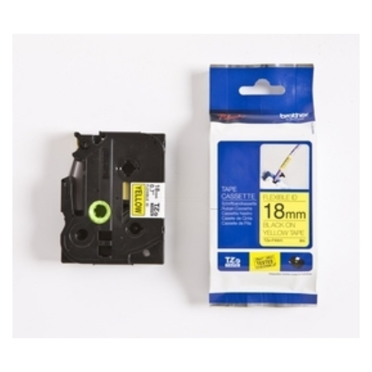 Ruban cassette d'origine Brother TZEFX641 - noir, jaune