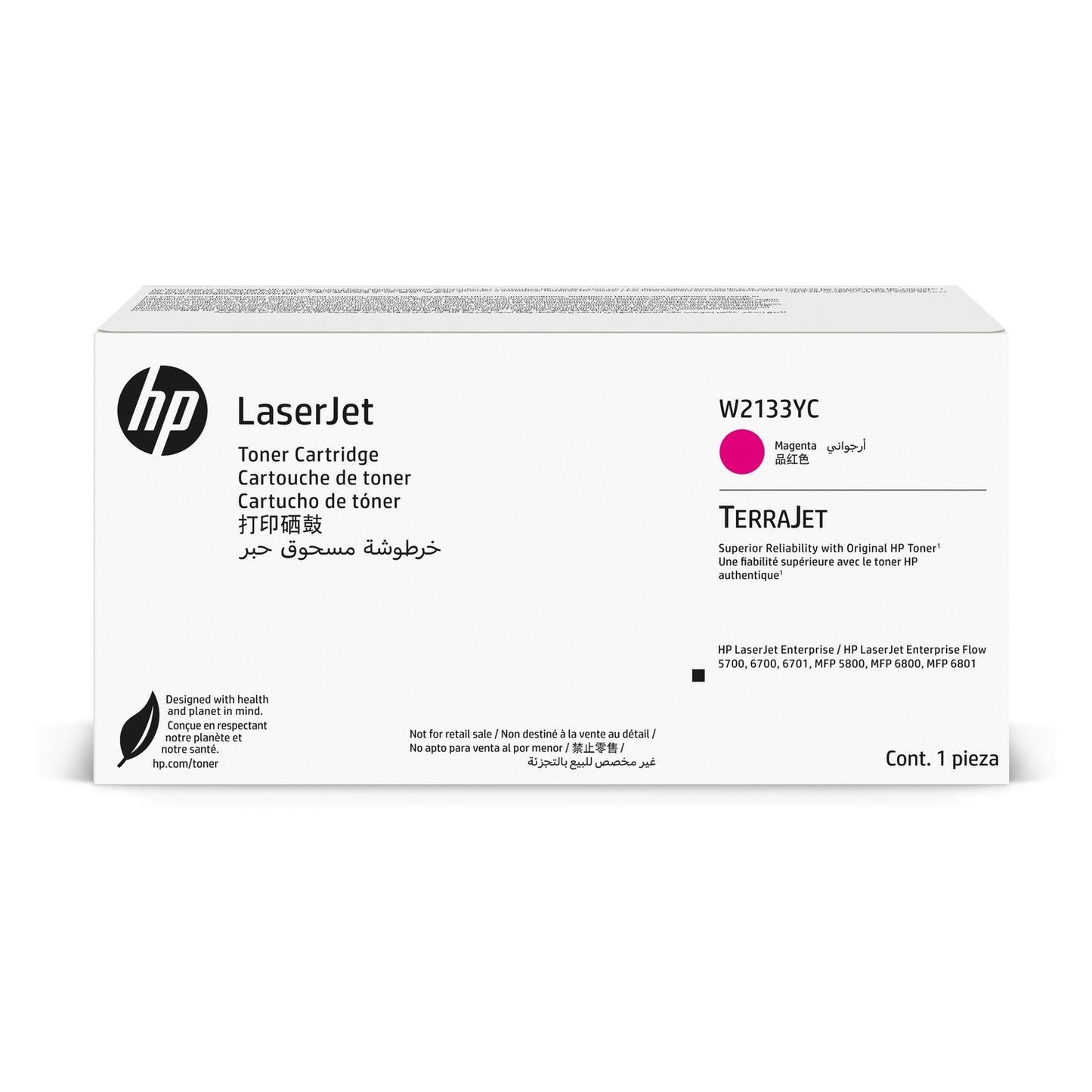 Toner d'origine HP W2133YC / 213YC - magenta