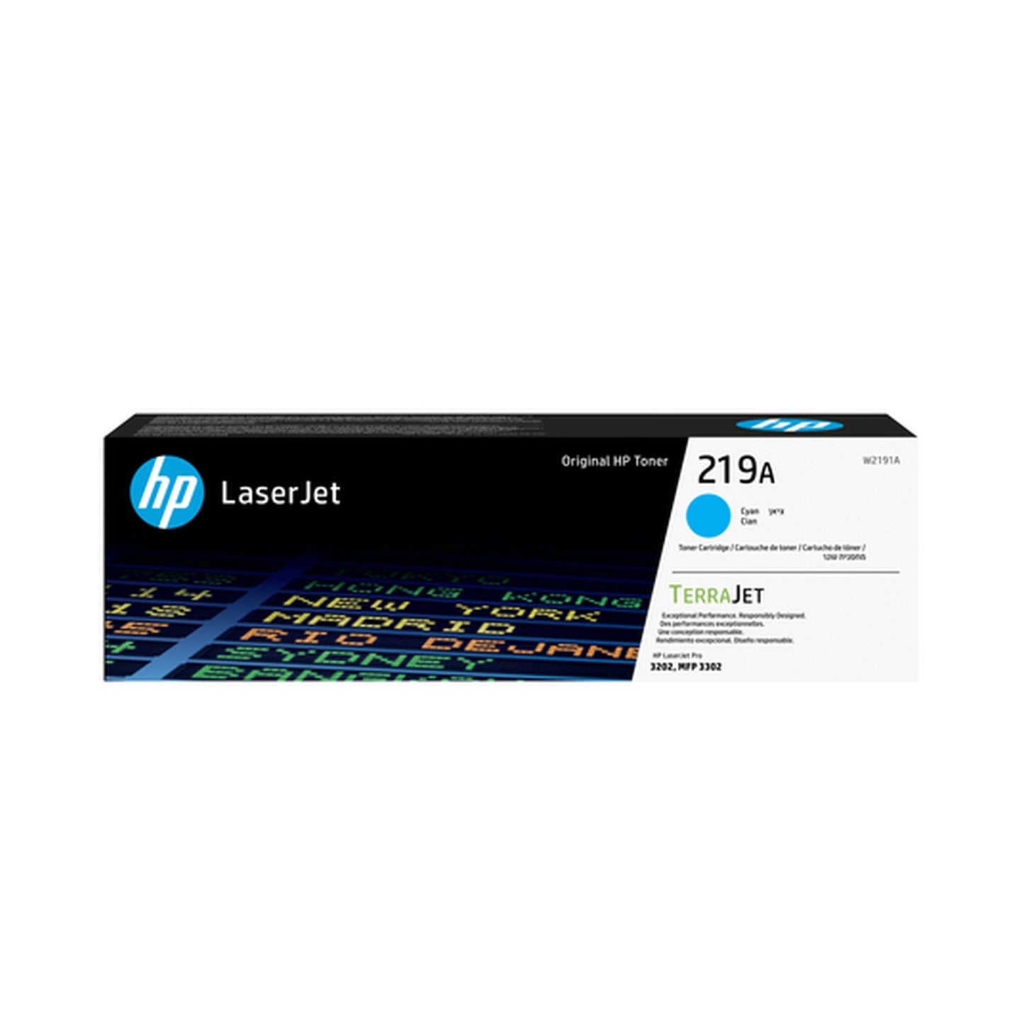 Toner d'origine HP W2191A / 219A - cyan