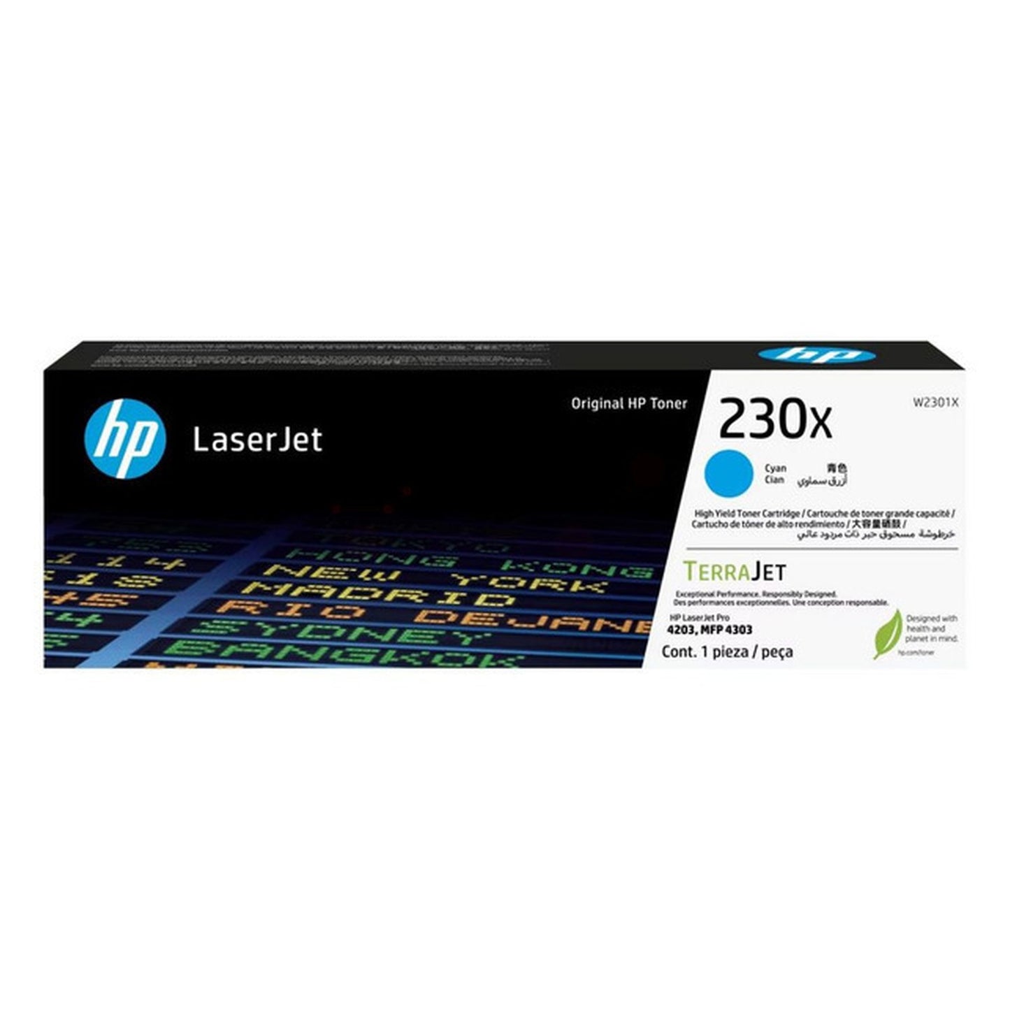 Toner d'origine HP W2301X / 230X - cyan