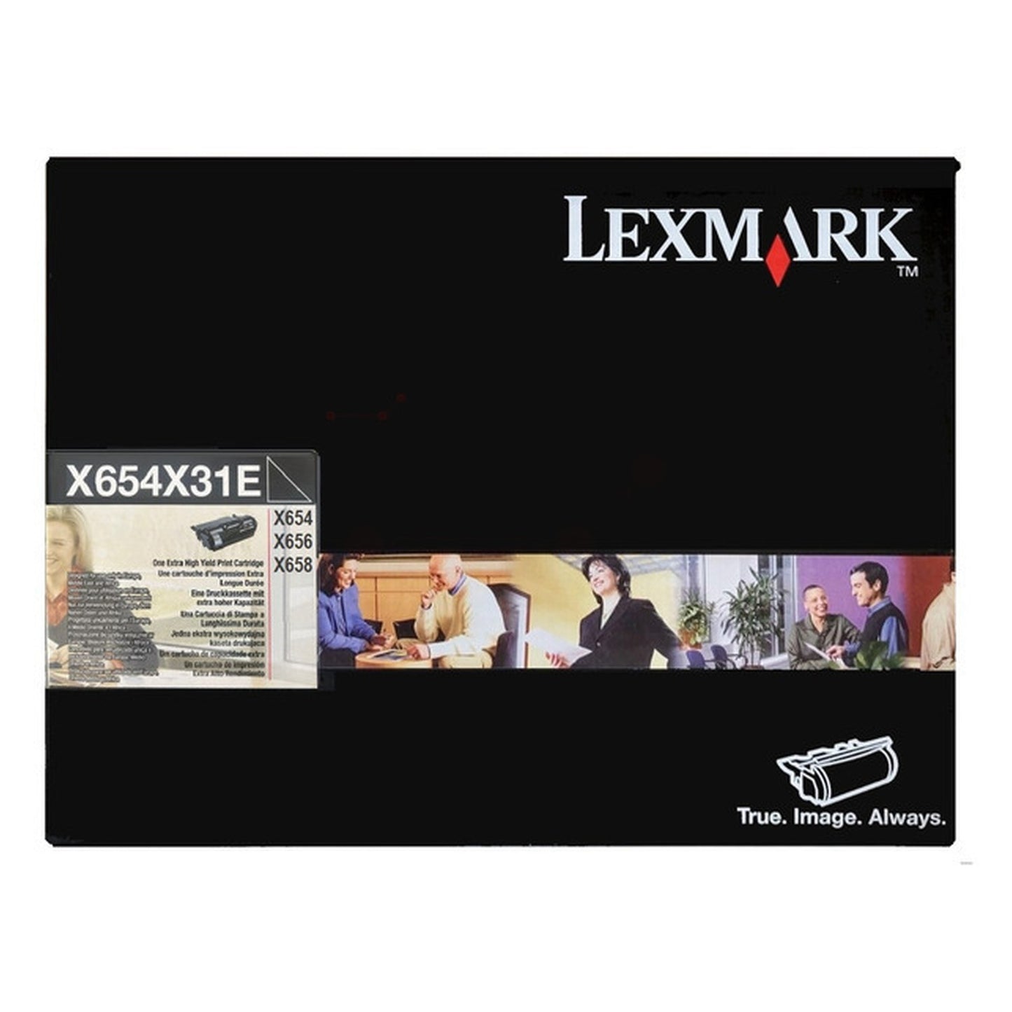 Toner d'origine Lexmark X654X31E - noir