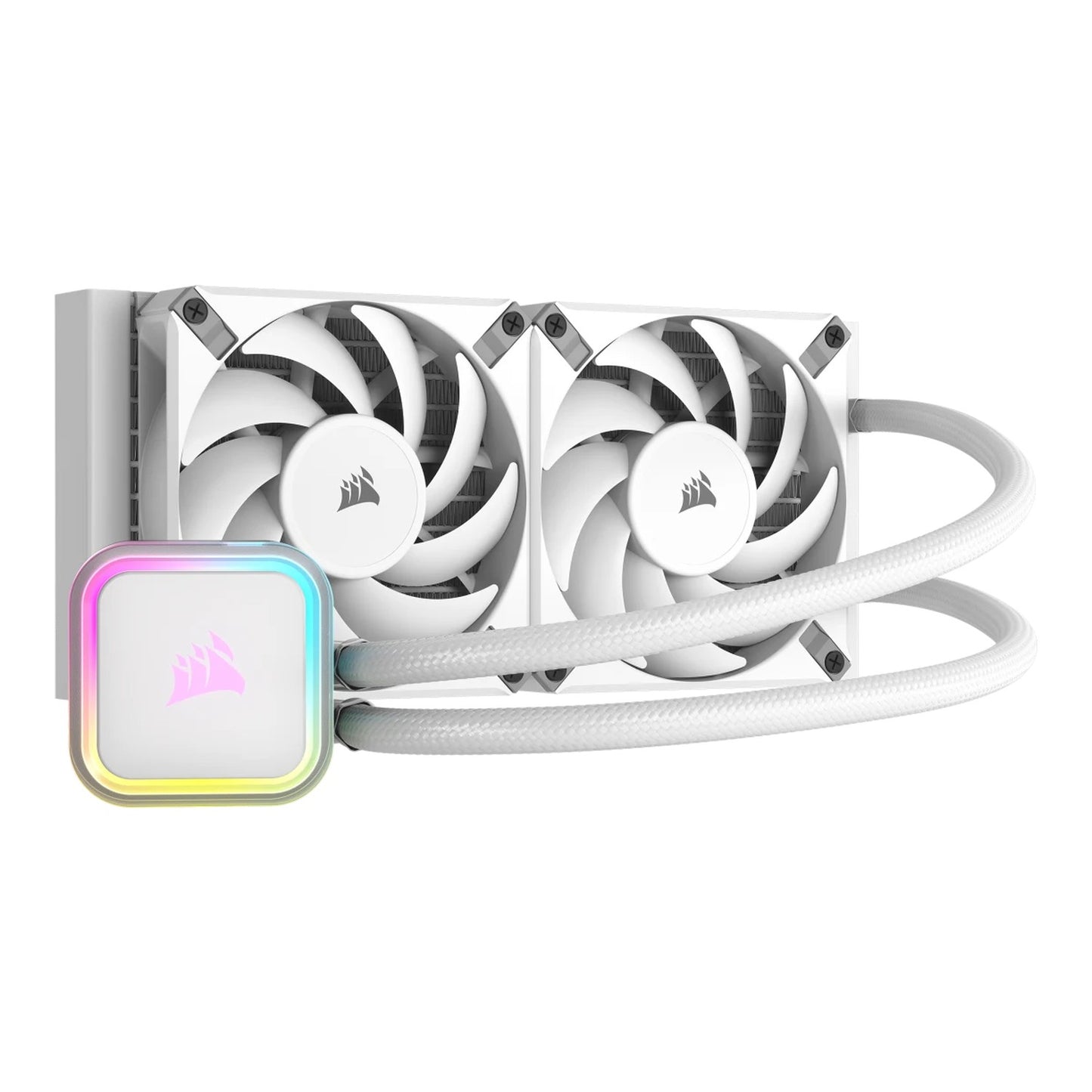 Kit Watercooling AIO Corsair iCue H100i Elite RGB - 240mm (Blanc)