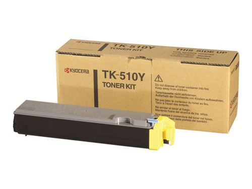 Cartouche Laser de Marque Kyocera TK-510Y Jaune (6500pages)