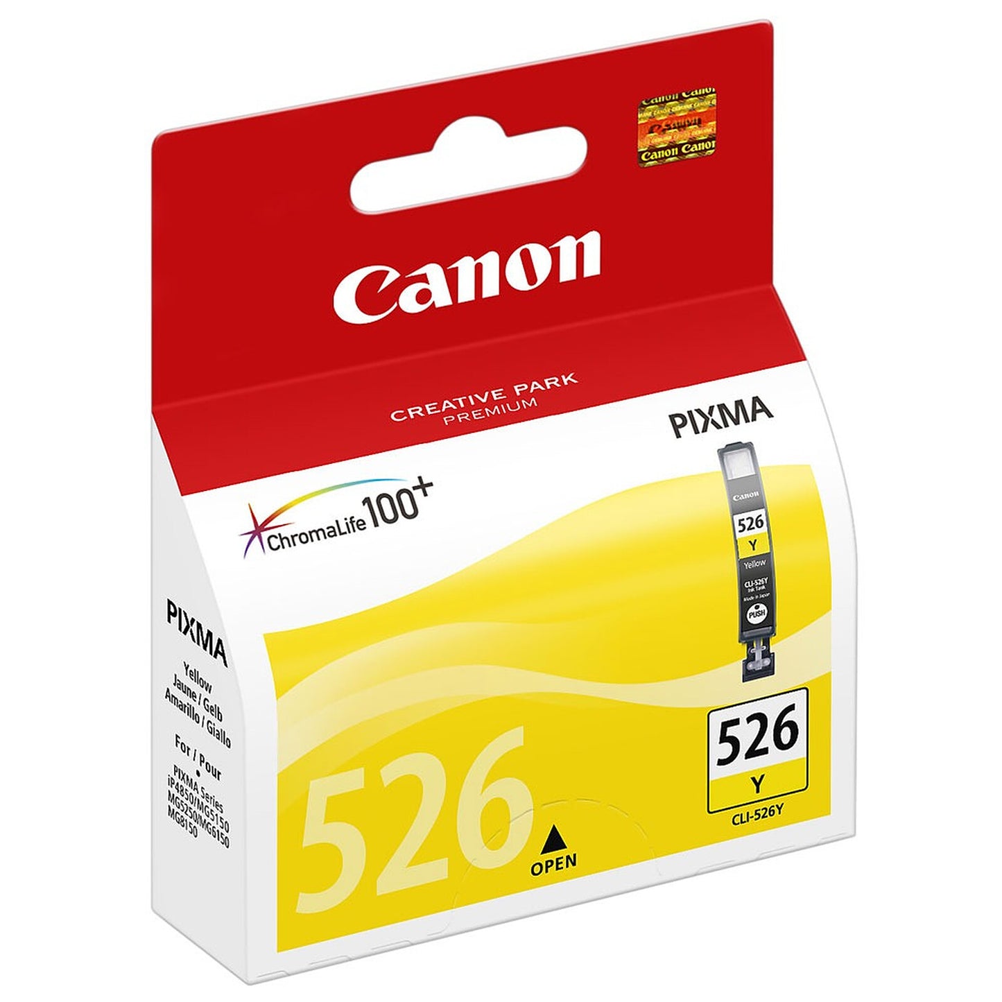 Cartouche Jet d'encre de Marque Canon CLI-526Y Yellow (9ml) (500 pages)