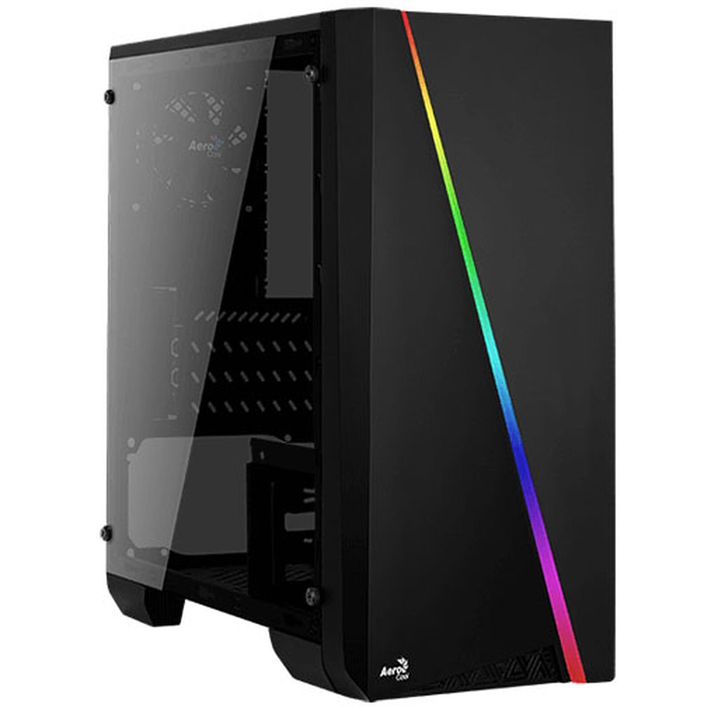 Boitier Mini Tour Micro ATX AeroCool Cylon Mini RGB avec panneau vitré (Noir)