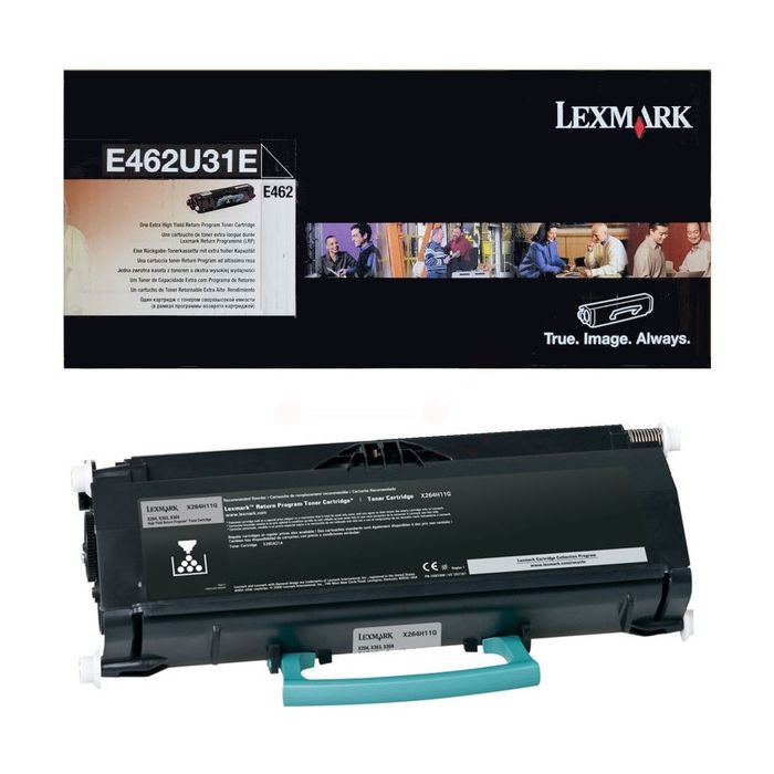 Cartouche Laser de Marque Lexmark E462U31E Noir (18 000 pages)