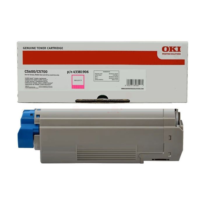 Cartouche Laser de Marque Marque OKI 43381906 Magenta (2000pages)