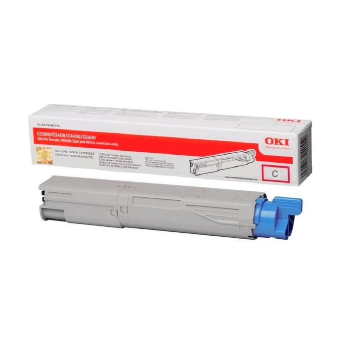 Cartouche Laser de Marque OKI 43459331 Cyan Haute Capacité (2 500 pages)