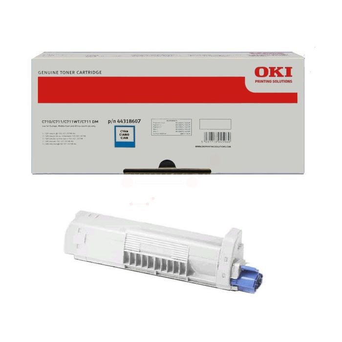 Cartouche Laser de Marque OKI 44318607 Cyan (11 500 pages)