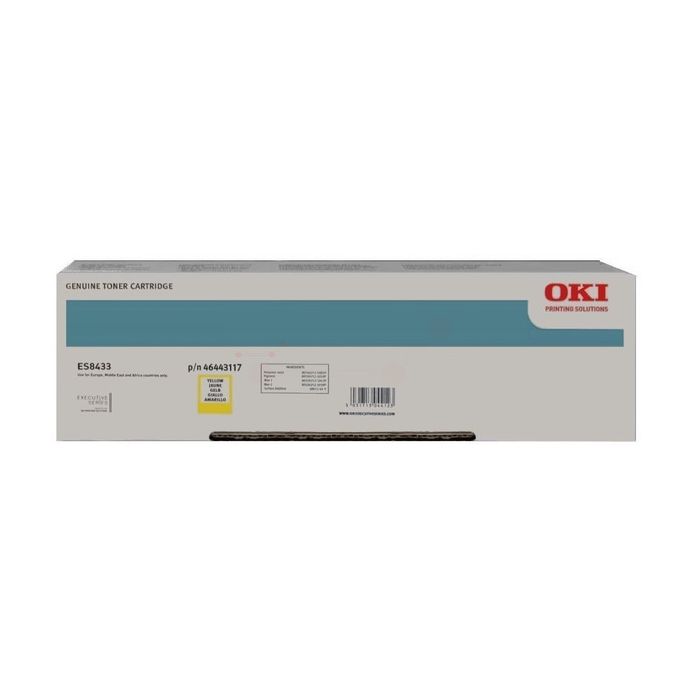 Cartouche Laser de Marque OKI 46443117 Jaune (10000pages)