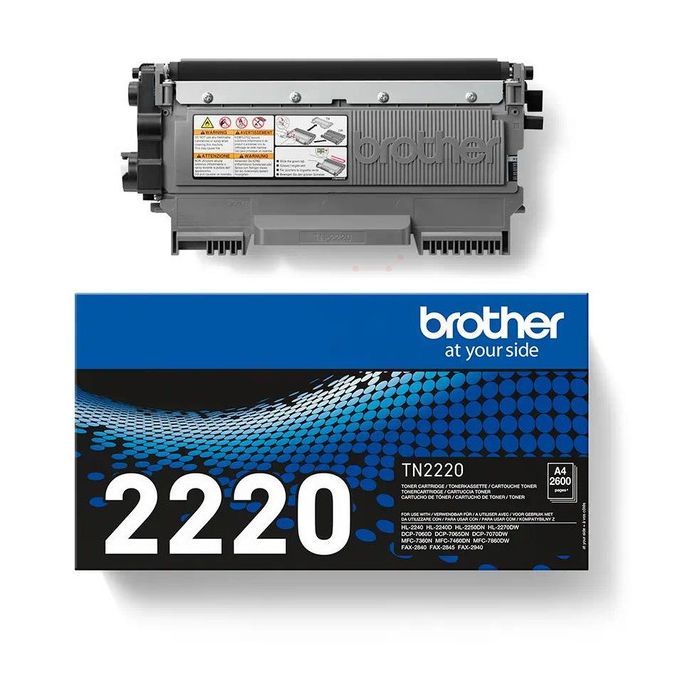 Cartouche Laser de Marque BROTHER TN2220 Noir (2 600 pages)