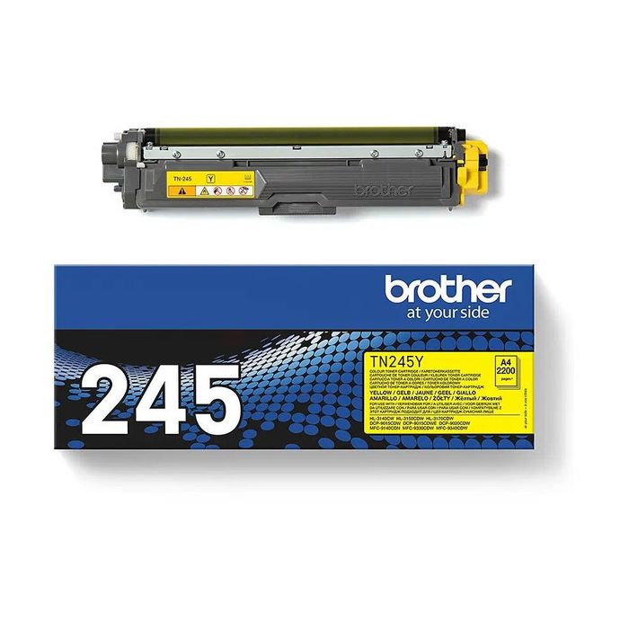 Cartouche Laser de Marque BROTHER TN245Y Yellow Haute Capacité (2 200 pages)