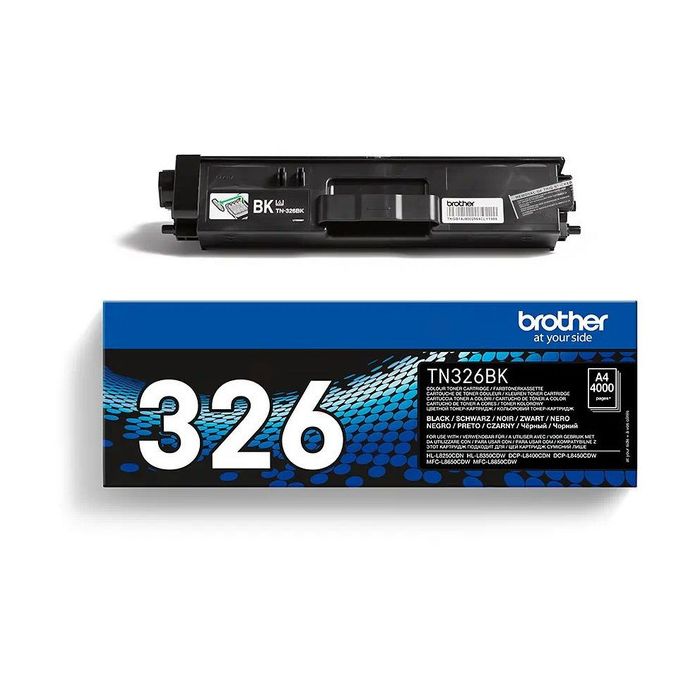 Cartouche Laser de Marque BROTHER TN326BK Noir Grande Capacité (4 000 pages)
