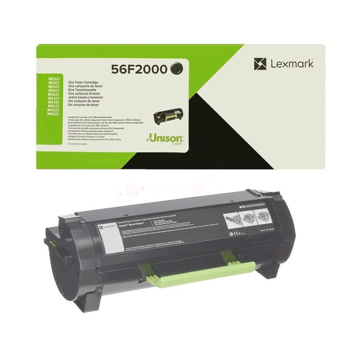 Cartouche Laser de Marque Lexmark 56F2000 Noir (6 000 pages)