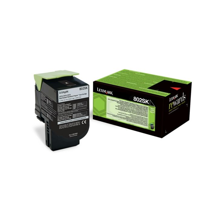 Cartouche Laser de Marque Lexmark 80C2SK0 Noir Capacité standard (2500 pages) (Rpages)