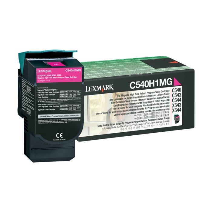 Cartouche Laser de Marque Lexmark C540H1MG Magenta (2000pages) (PR)