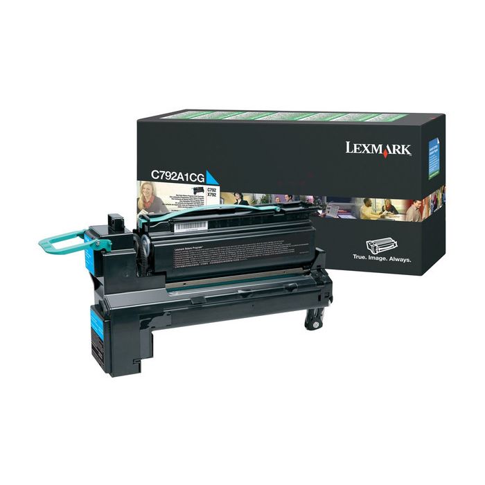 Cartouche Laser de Marque Lexmark C792A1CG Cyan (6 000 pages)
