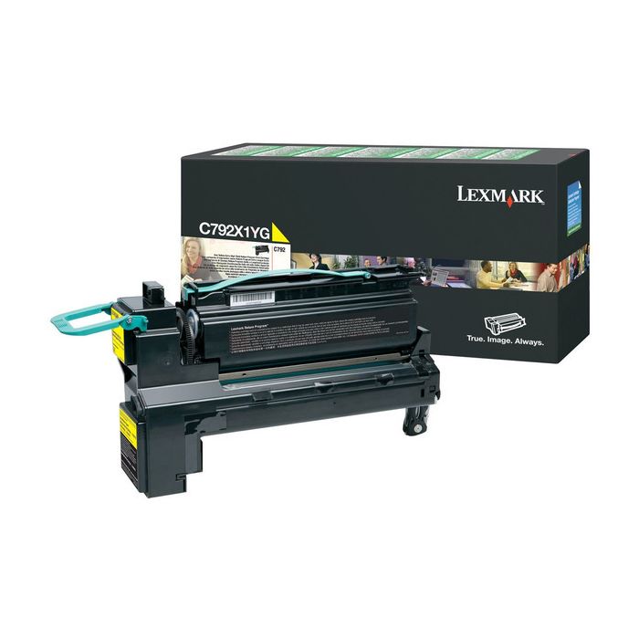 Cartouche Laser de Marque Lexmark C792X1YG Jaune (20 000 pages) Haute Capacité