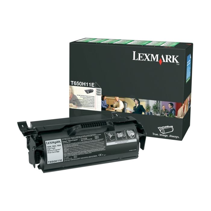 Cartouche Laser de marque Lexmark T650H11E Noir Haute Capacité (25 000 pages)