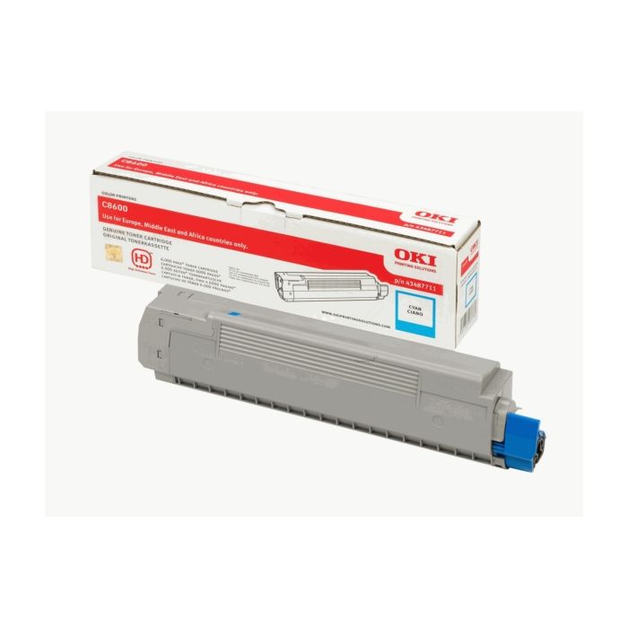 Cartouche Laser de Marque Marque OKI 43487711 Cyan 6000pages