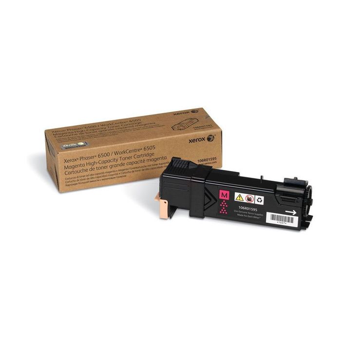 Cartouche Laser de Marque Xerox 106R01595 Magenta Haute Capacité (2 500 pages)