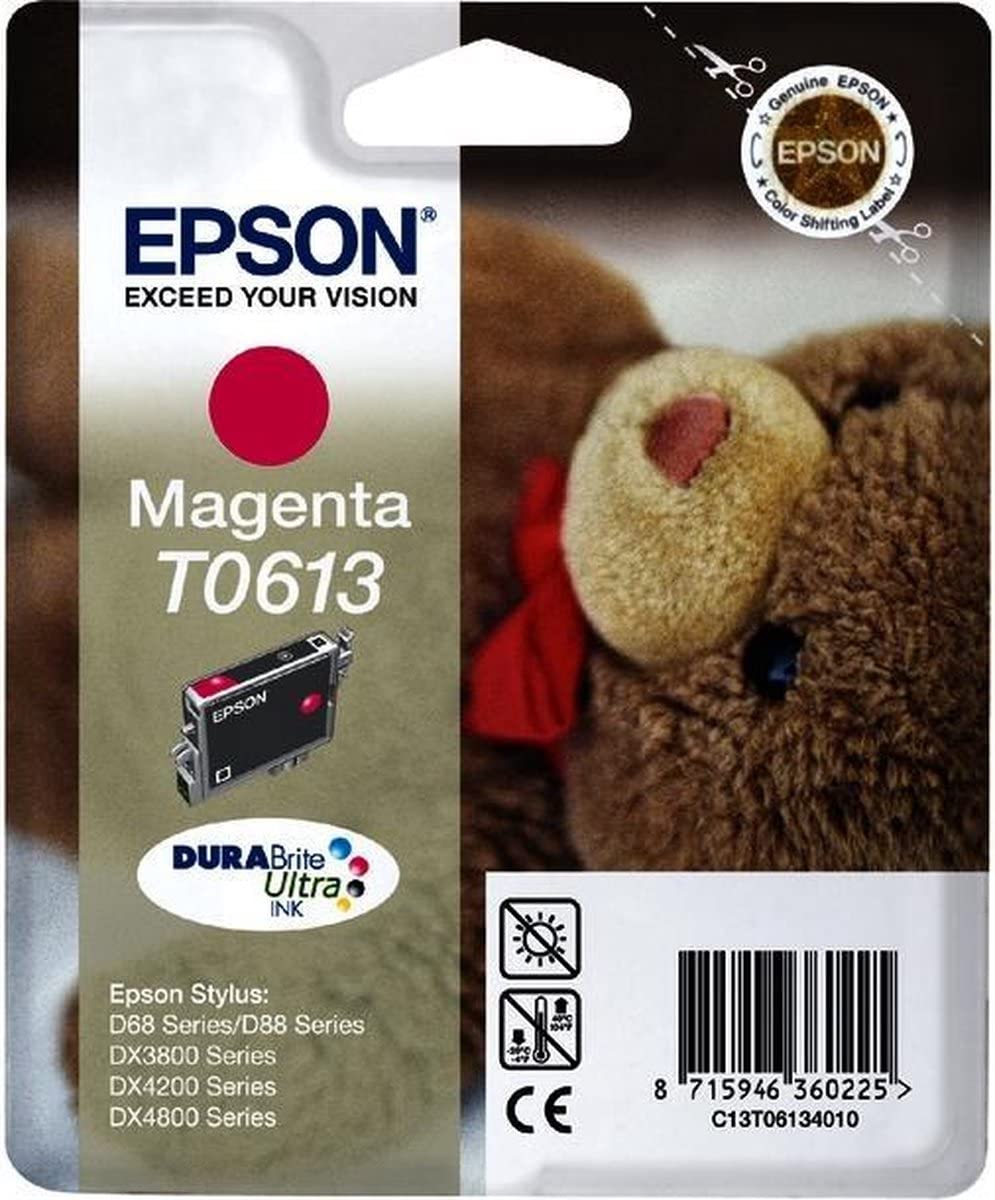 Cartouche Jet d'encre de Marque Epson T0613 Magenta (250 pages)