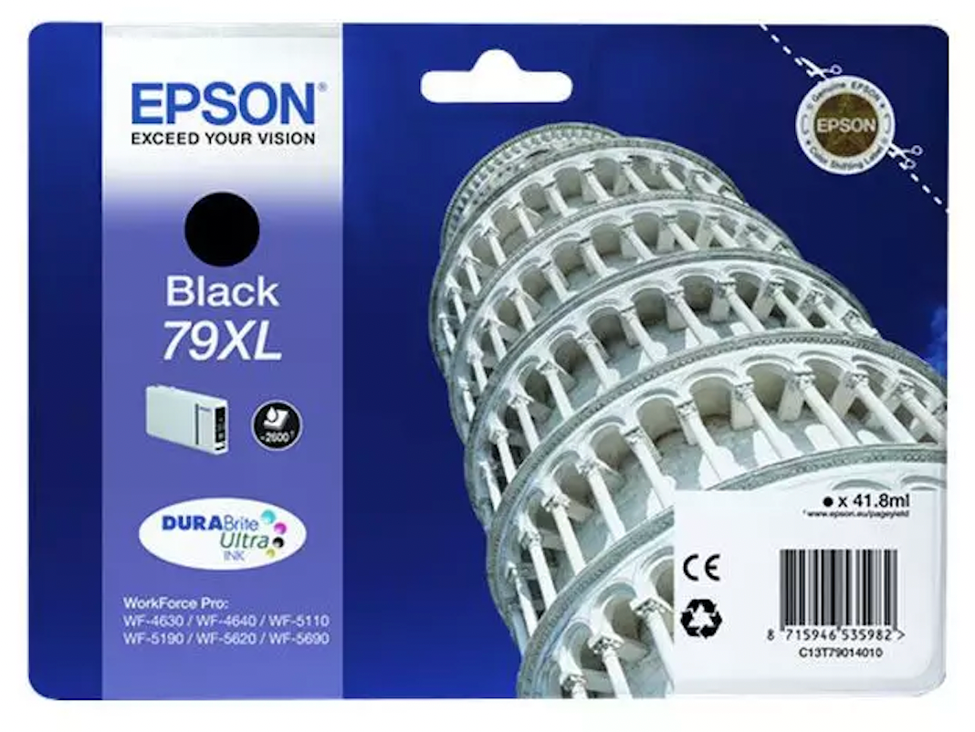 Cartouche d'encre de Marque Epson T7901 79XL Black (41.8ml/2600)