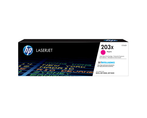 Cartouche Laser de Marque HP CF543X (203X) - Magenta (rouge) - (2500 copies) Format XL