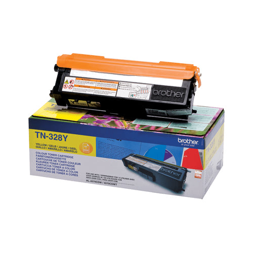 Cartouche Laser de Marque BROTHER TN328Y Yellow (6 000 pages)