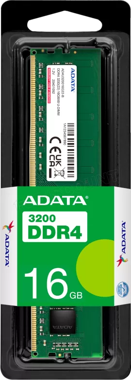 Barrette mémoire 16Go DIMM DDR4 Adata Premier 3200Mhz (Vert)