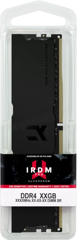 Barrette mémoire 8Go DIMM DDR4 GoodRam IRDM Pro 3600Mhz (Noir)
