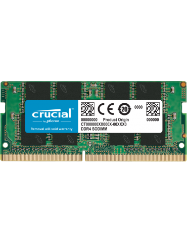Barrette mémoire SODIMM 8Go DDR4 Crucial 3200Mhz (Vert)