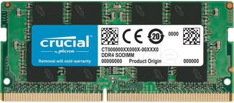 Barrette mémoire SODIMM DDR4 Crucial 2400Mhz 8Go (Vert)