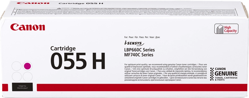 Cartouche Laser de Marque Canon (055HM) Magenta Haute Capacité (5 900 pages)