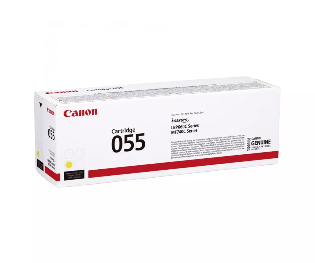 Cartouche Laser de Marque Canon (055HY) Jaune Haute Capacité (5 900 pages)