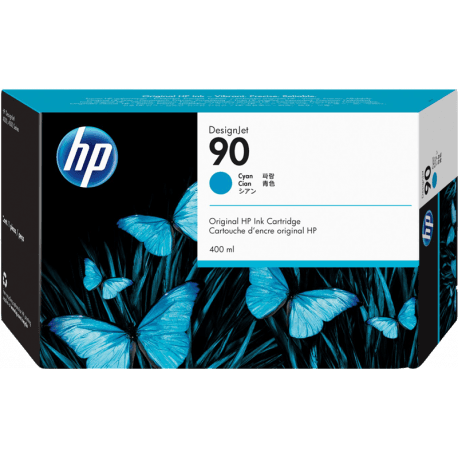 Cartouche Jet d'encre de Marque HP90 C5061AE Cyan (400 ml/750pages)