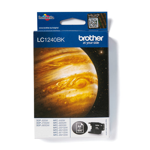 Cartouche Jet d'encre de marque BROTHER LC1240BK NOIR (3000 pages) pour imprimante Brother MFC J825
