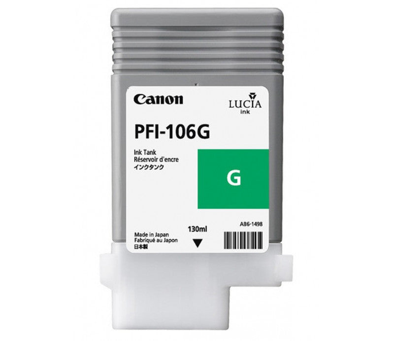 Cartouche Jet d'encre de Marque Canon (PFI 106G) (3007B005) VERT (130 ml)