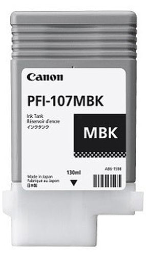 Cartouche Jet d'encre de Marque Canon PFI-107MBK (6704B001) Noir MAT (130ml)