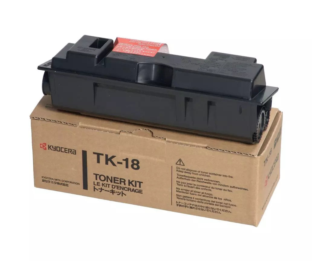 Cartouche Laser de marque Kyocera TK18 Noir (7 200 pages)