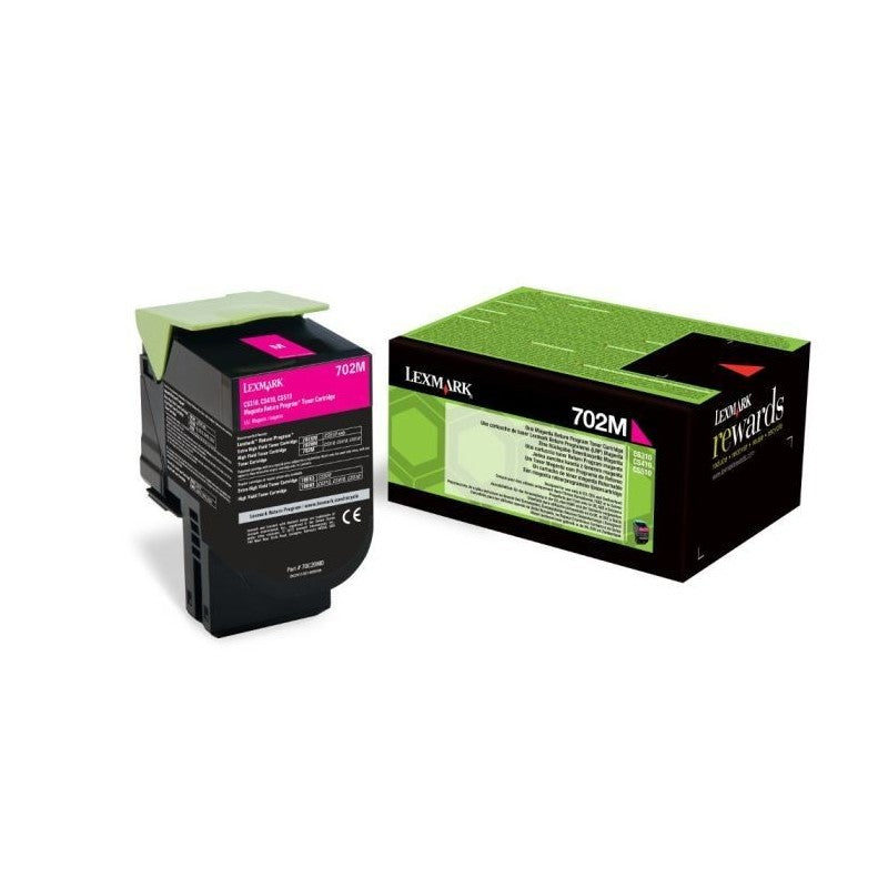 Cartouche Laser de Marque Lexmark 702M Magenta (1 000 pages)