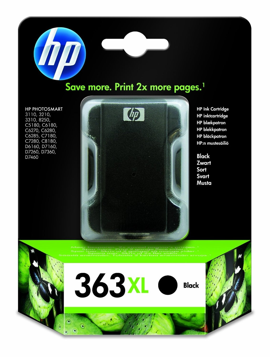 Cartouche Jet d'encre de Marque HP C8719EE N°363 Noir (811 pages)