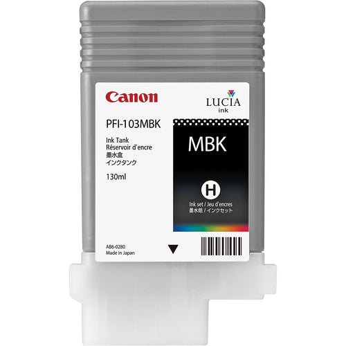 Cartouche Jet d'encre de Marque Canon PFI-103MBK Noir MAT (130ml)