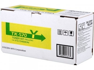 Cartouche Laser de Marque Kyocera TK-570Y Jaune (12 000 pages)