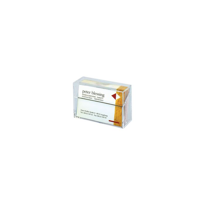 sigel Boîte pr. cartes de visite, plastique dur, transparent