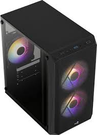 Boitier Mini Tour Micro ATX AeroCool CS-107 avec panneau vitré (Noir)
